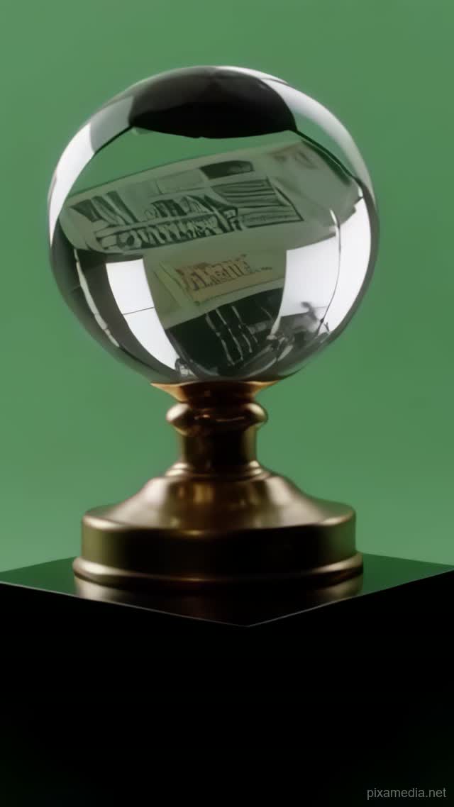 Crystal Ball's Tomorrow Edition - Green Screen AI stock